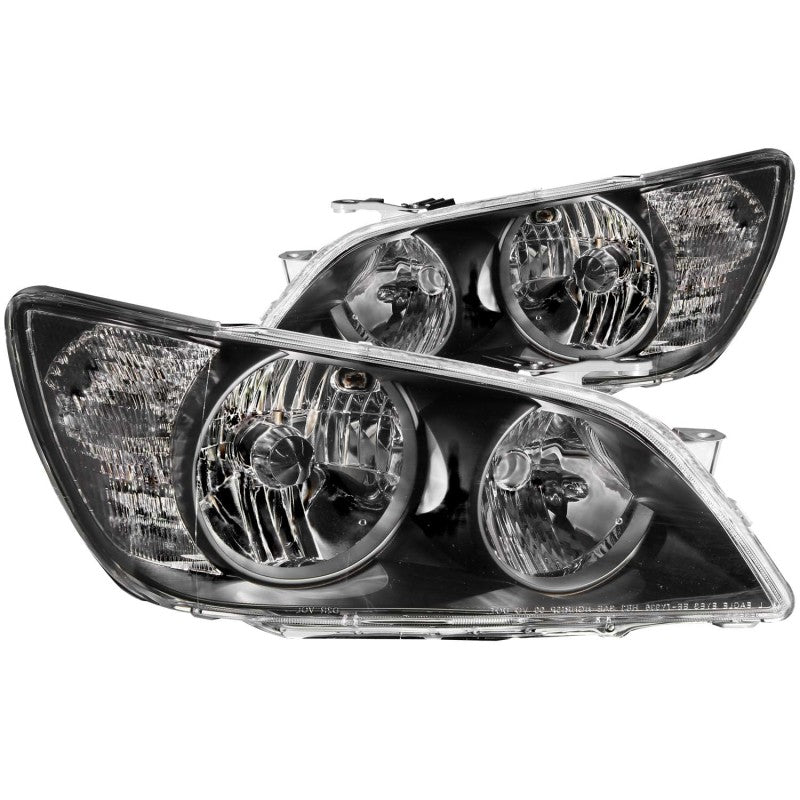 Anzo 2001-2005 Lexus Is300 Crystal Headlights Black 14HBP