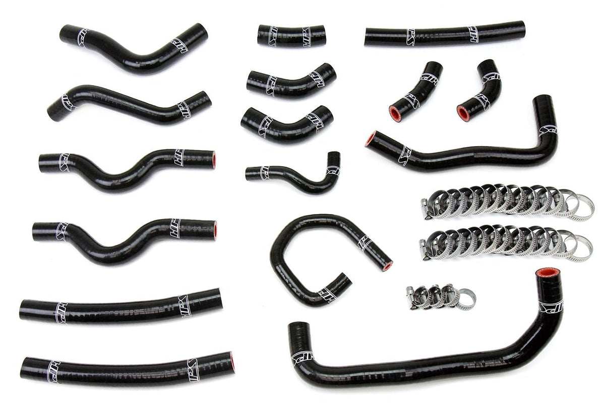 HPS Performance HPS Reinforced Silicone Heater Hose Kit Complete 16pcs Set, Lexus 98-02 LX470 4.7L V8 J100, 57-1913