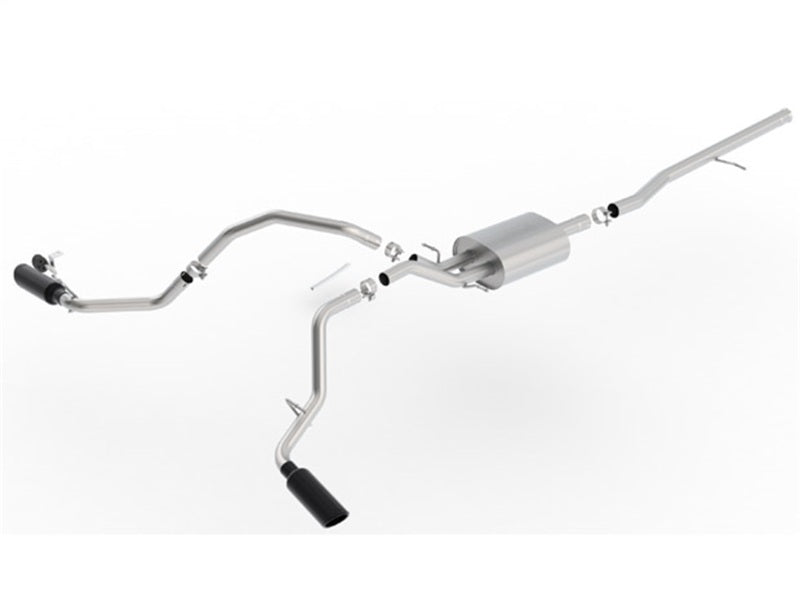 Borla 14-18 Chevrolet Silverado 1500 AT/MT 4DR SS S-Type Catback Exhaust Black Chrome Tip 140545BC