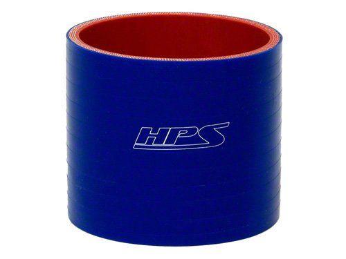 HPS 3-1/8" ID, 4" Length, Silicone Straight Coupler Hose, High Temp 4-ply Reinforced, 80mm ID, Blue