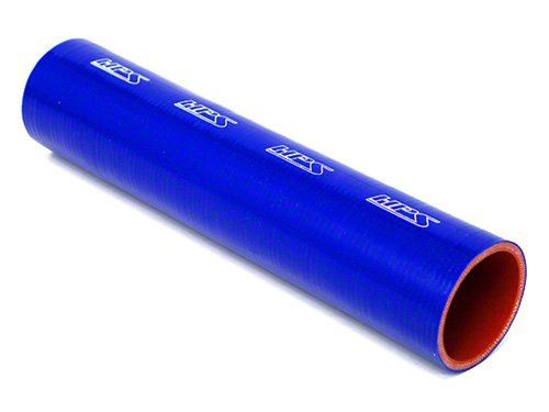 HPS 2-9/16" ID, 1 Foot Length, Silicone Straight Coupler Tube Hose, High Temp 4-ply Reinforced, Blue, 65mm ID