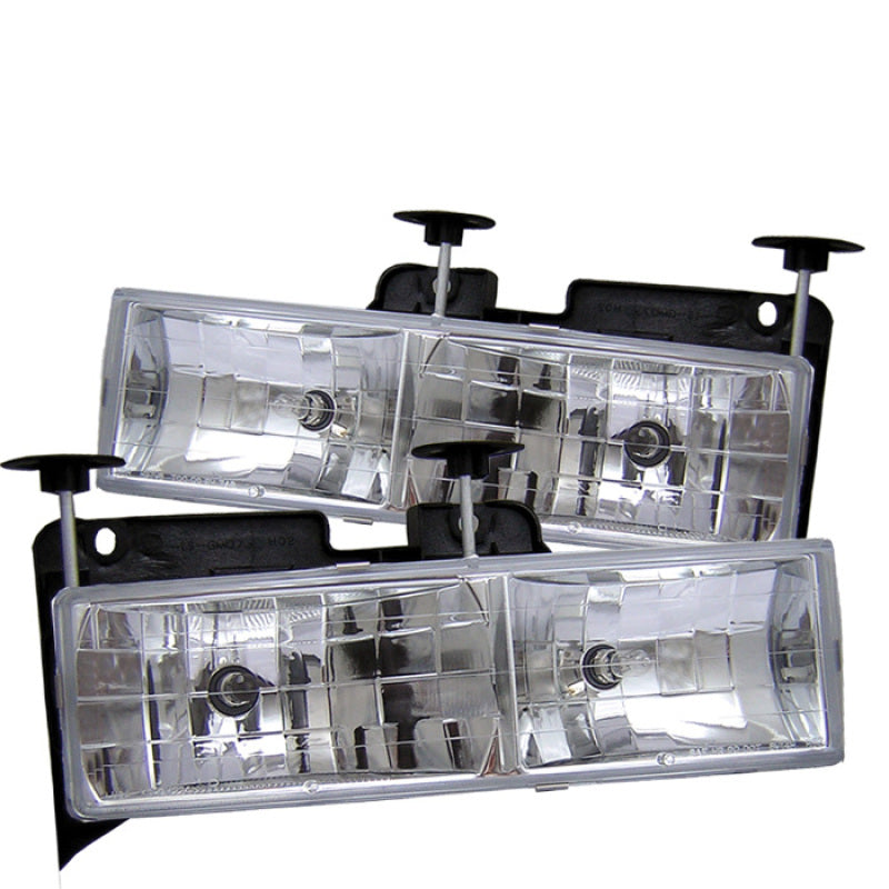 Spyder Chevy C/K Series 1500/2500 88-99/Chevy Tahoe 95-99Crystal Glass Headlights Chrm HD-YD-CCK88-C 5012388