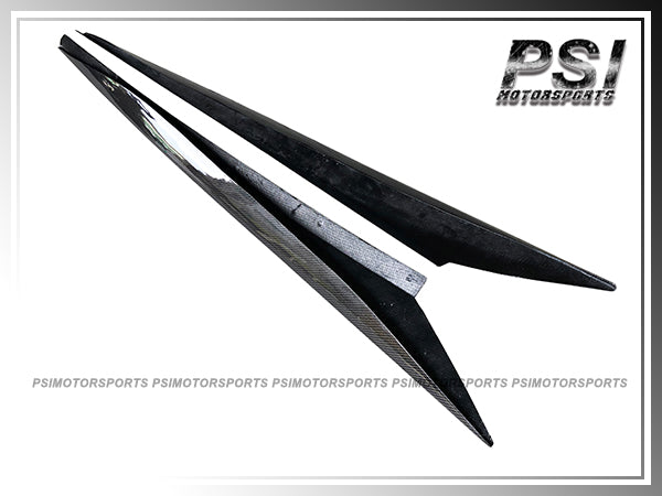 For 2020-2025 Chevrolet Corvette C8 Stingray & Z51 Only - Factory Style Carbon Fiber Side Skirt Add-on Cover