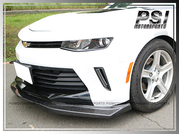 For 2016-2018 Chevy Camaro LS LT RS Only - R1 Style Carbon Fiber Front Lip
