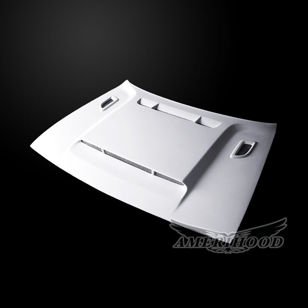 AmeriHood - Dodge Challenger Model 2008-2023 DEM Style Functional Heat Extraction Hood