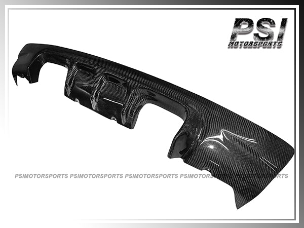 For 2001-2006 BMW E46 M3 Coupe Only - V Style Carbon Fiber Rear Diffuser