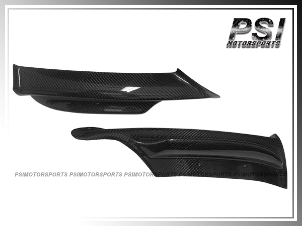 For 2005-2008 BMW E90 Pre-facelift 3-Series Sedan with M-Sport Package Only - Performance Style Carbon Fiber Front Splitter Lips
