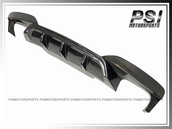 For 2012-2018 BMW F06 F12 F13 6-Series with M-Sport Package Only - Performance Style Carbon Fiber Rear Diffuser