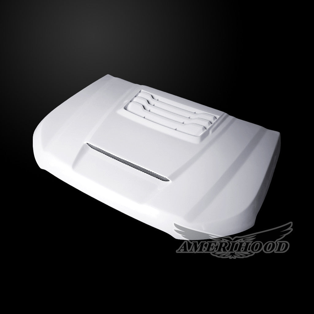 AmeriHood - Ford Ranger Model 2019-2023 RIP Style Functional Heat Extraction Hood