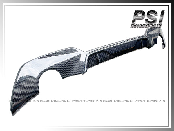 For 2019-2022 BMW G20 3-Series with M-Sport Package Only - M-Performance Style Carbon Fiber Rear Diffuser (o--o)