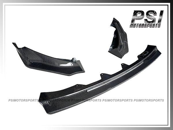 For 2020-2025 BMW G80 M3 / G82 M4 Only - V Style Carbon Fiber Front Lip (3pcs)