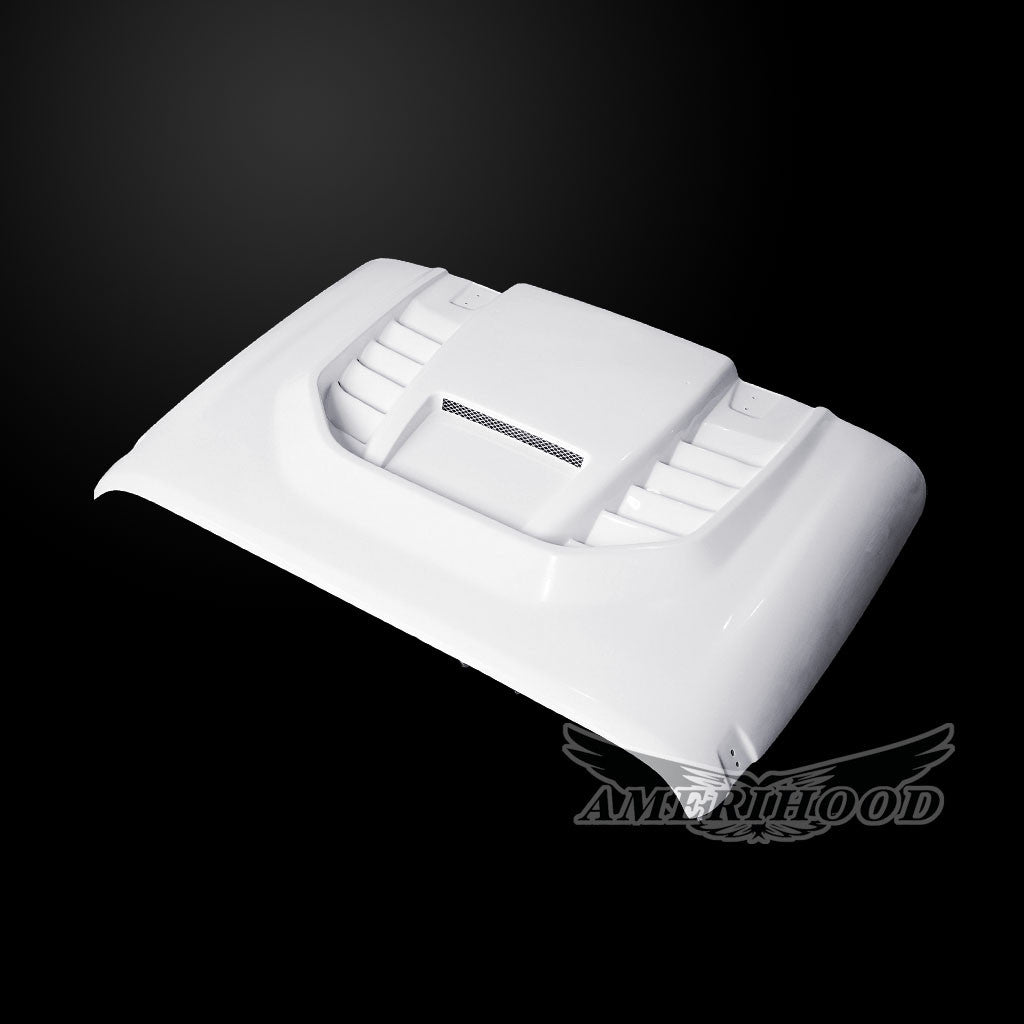 AmeriHood - Jeep Wrangler JK Model 2007-2018 STM Style Functional Heat Extraction Hood