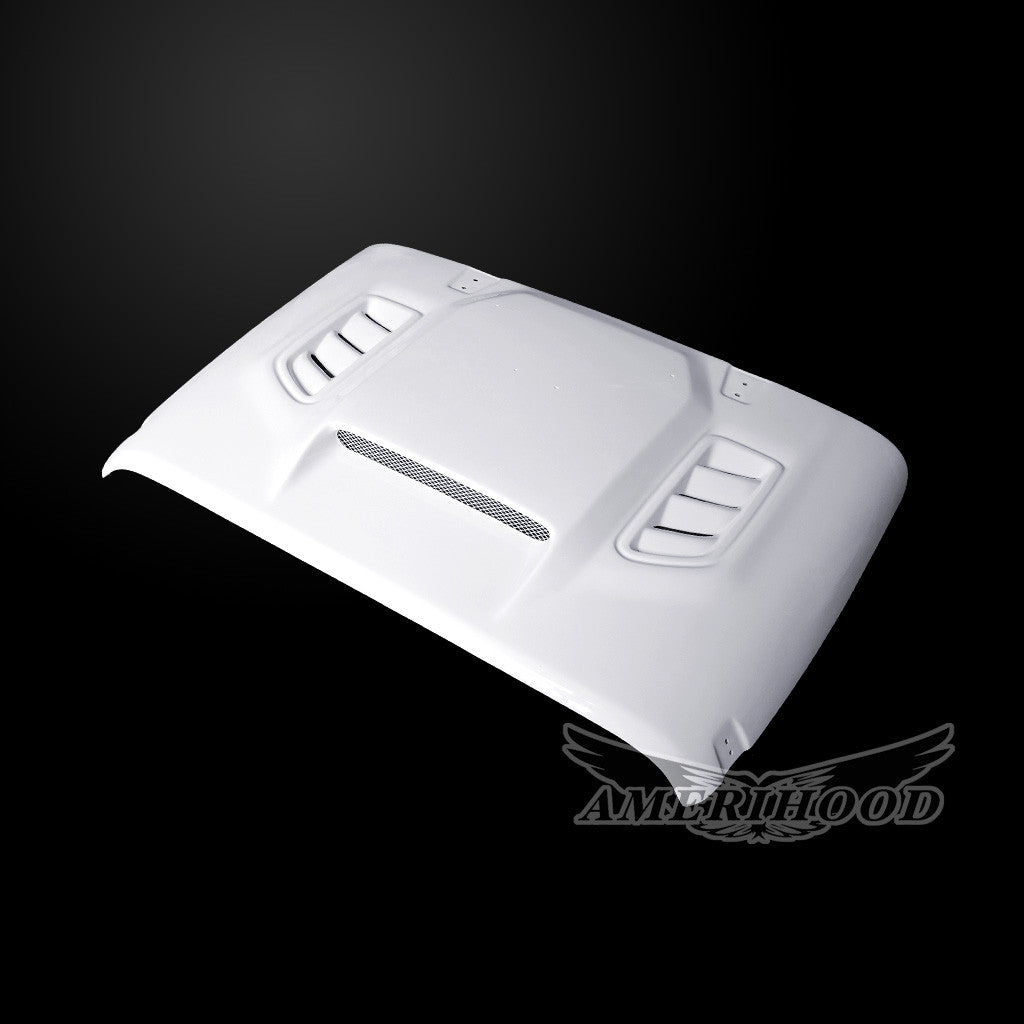 AmeriHood - Jeep Wrangler JK Model 2007-2018 VIP Style Functional Heat Extraction Hood