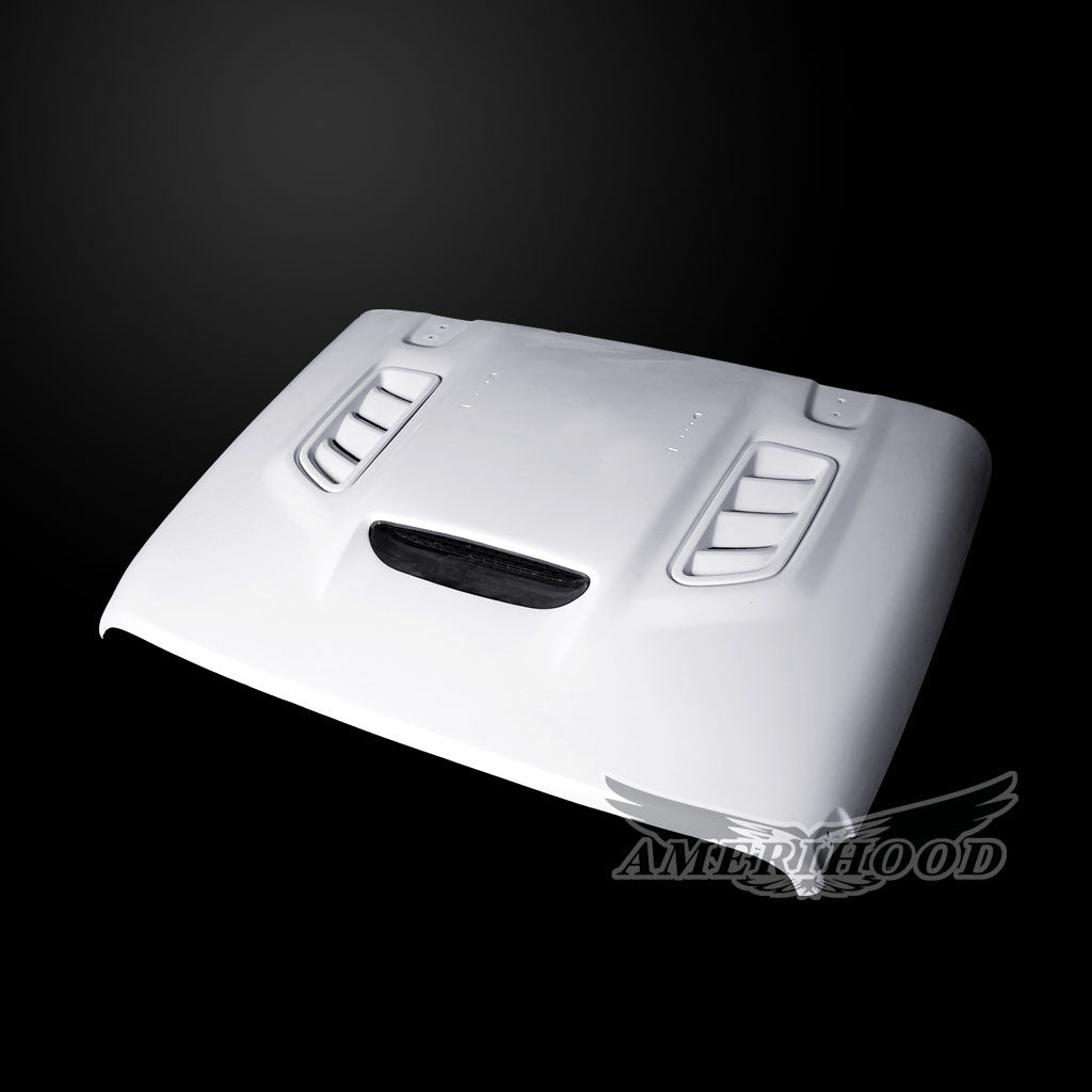 AmeriHood - Jeep Wrangler JL W/O Rubicon 392 Model 2018-2025 VIP Style Functional Heat Extraction Hood