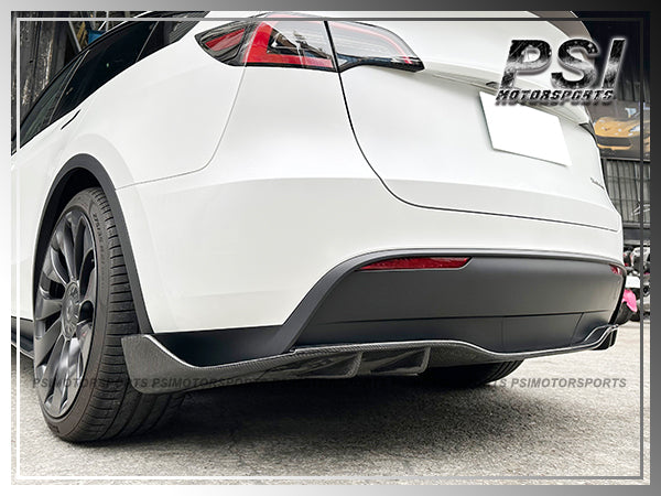 For 2017-2023 Tesla Model Y Only - DP Style Carbon Fiber Rear Diffuser