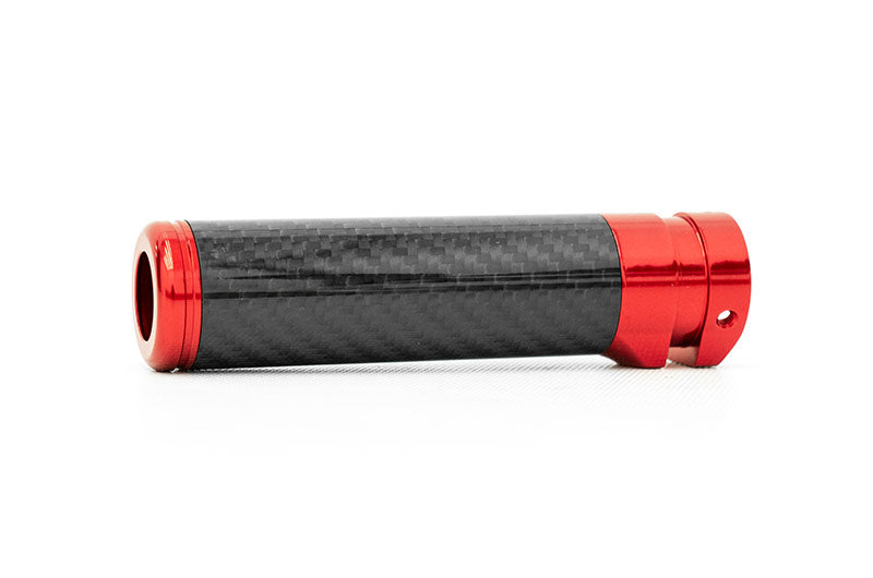 OLM Signature Series Ebrake Handle (Black Carbon w/Red) - 2015-2021 WRX & STI / 2013-2022 FR-S / BRZ / 86 / 2014-2018 Forester / 2013+ *Crosstrek