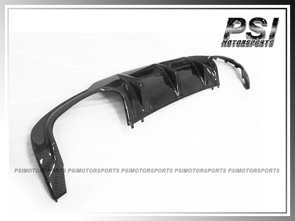 For 2012-2014 Mercedes-Benz W204 C204 C-Class with AMG Sport Package and C63 Only - AMG Style Carbon Fiber Rear Diffuser