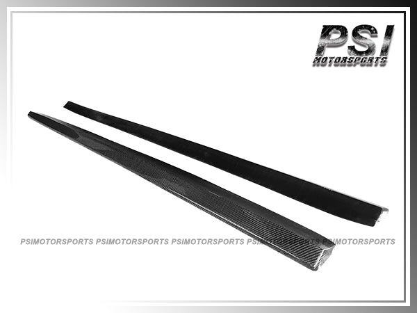 For 2011-2014 Mercedes-Benz W218 CLS-Class with AMG Sport Package Only - DP Style Carbon Fiber Side Skirt Add-on Lips