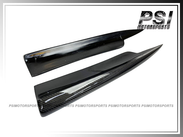 For 2011-2014 Mercedes-Benz W218 CLS-Class with AMG Sport Package Only - DP Style Carbon Fiber Rear Splitter Add-on Lips