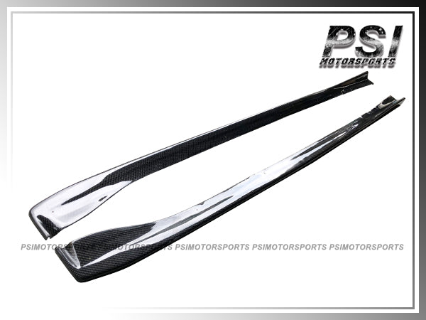 For 2015-2021 Subaru WRX STI Only - V2 Style Carbon Fiber Side Skirt Lips