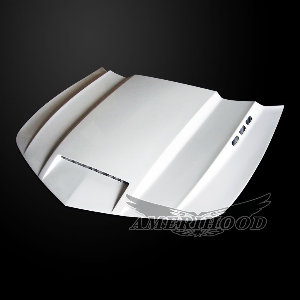 AmeriHood - Chevrolet Camaro 2010-2013 Type-SMS Style Functional Heat Extractor Ram Air Hood