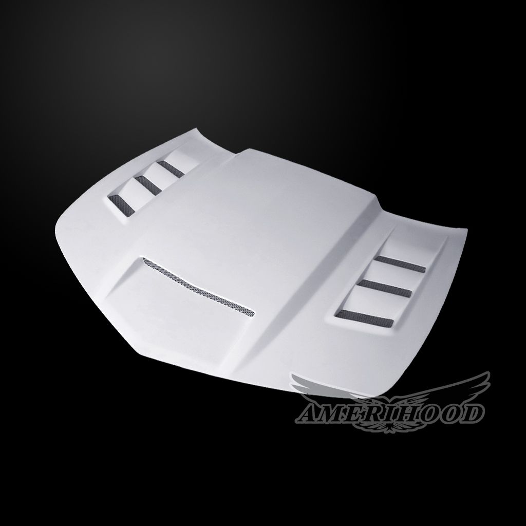AmeriHood - Chevrolet Camaro 2010-2013 Type-VIP Style Functional Heat Extractor Ram Air Hood