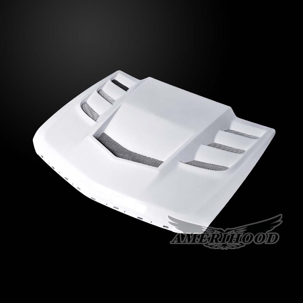 AmeriHood - Cadillac CTS NON-V Model 2008-2013 VIP Style Functional Heat Extraction Hood