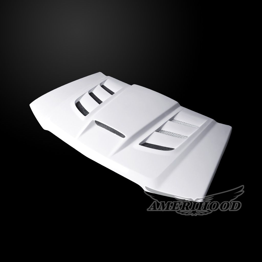 AmeriHood - Chevrolet Silverado 2500 2003-2005 VIP Style Functional Heat Extractor Ram Air Hood