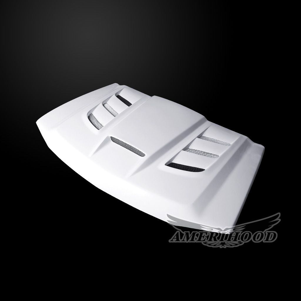 AmeriHood - Chevrolet Silverado 2500 2006-2007 VIP Style Functional Heat Extractor Ram Air Hood