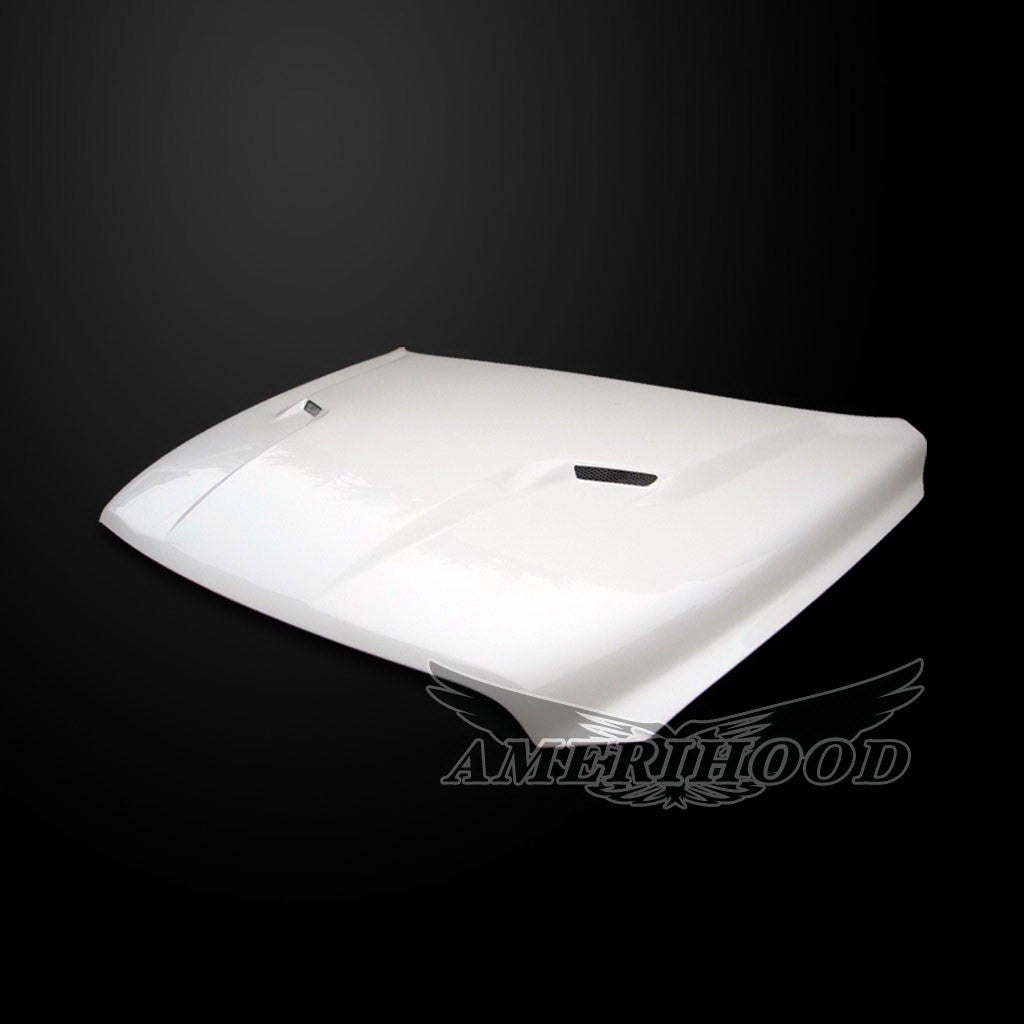AmeriHood - Dodge Ram 1500 2009–2018 CLG Fiberglass Heat Extractor Hood