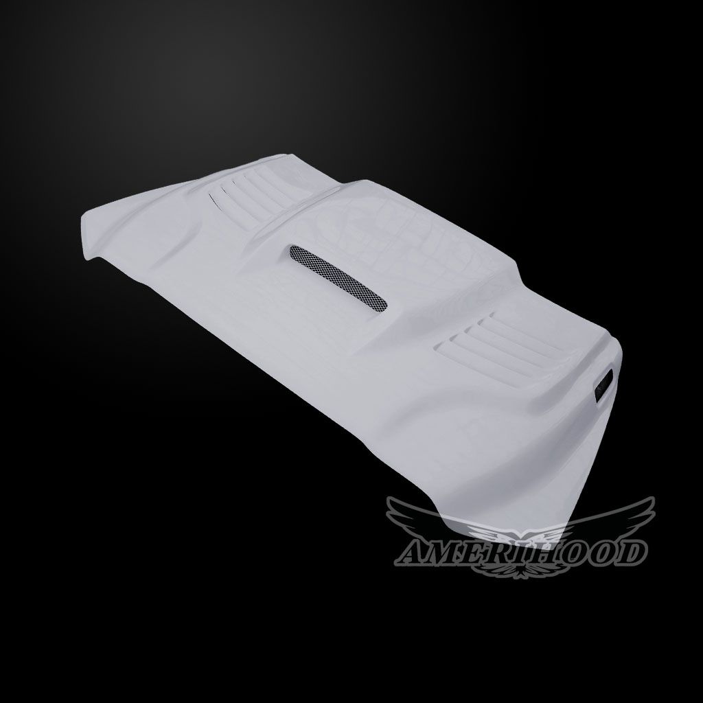 AmeriHood - Dodge Ram 3500 2019-2025 SSK Style Functional Heat Extractor Ram Air Hood (Vehicle Registration Card Required)