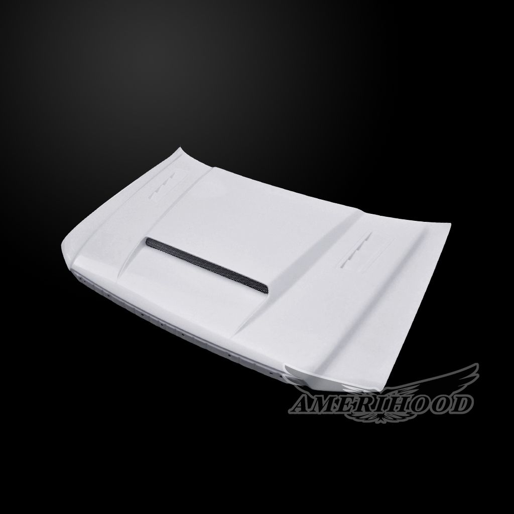 AmeriHood - Ford F-150 2004-2008 SMS Style Functional Heat Extractor Ram Air Hood