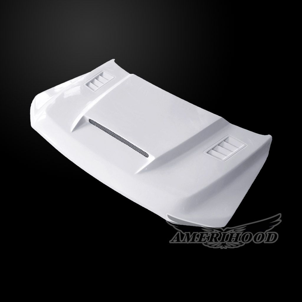 AmeriHood - Ford F-150 2024-2025 SSK Style Functional Heat Extractor Ram Air Hood For XL, STX, XLT, LARIAT Model Only