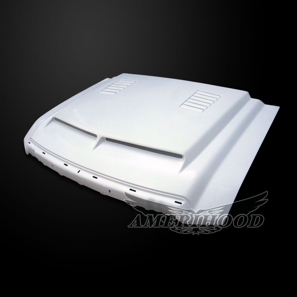 AmeriHood - Ford F-450 2008-2010 Type-E Style Functional Heat Extraction Ram Air Hood