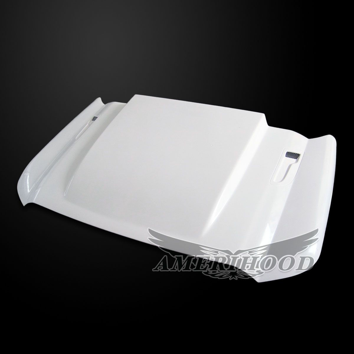 AmeriHood - Ford F-450 2011-2016 Type Cowl 3 Inch Style Functional Heat Extraction Ram Air Hood