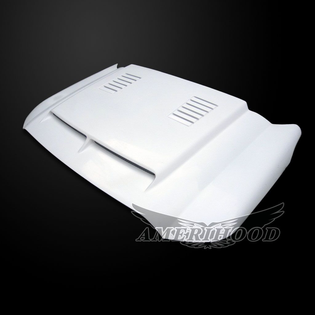 AmeriHood - Ford F-250 2011-2016 Type-E Style Functional Heat Extraction Ram Air Hood