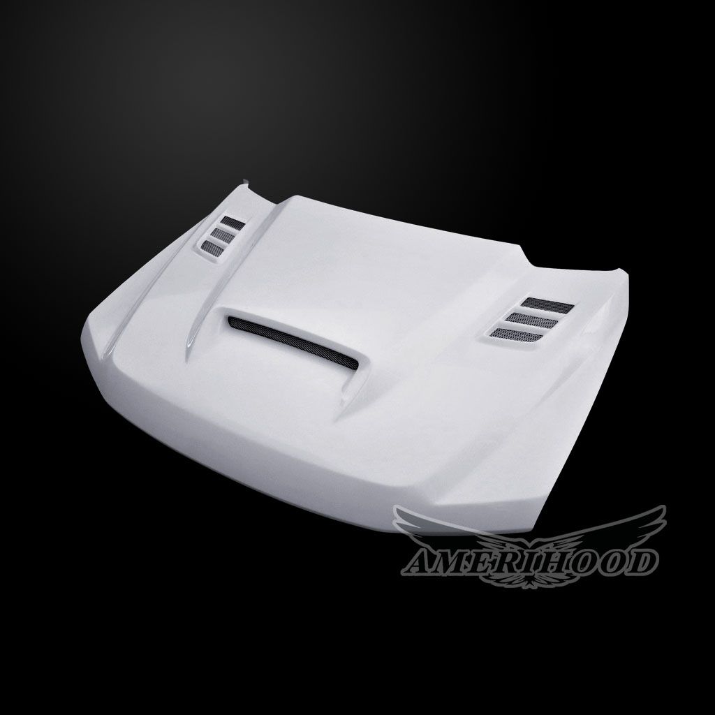 AmeriHood - Ford F-450 2017-2022 Type-SSK Style Functional Heat Extraction Ram Air Hood
