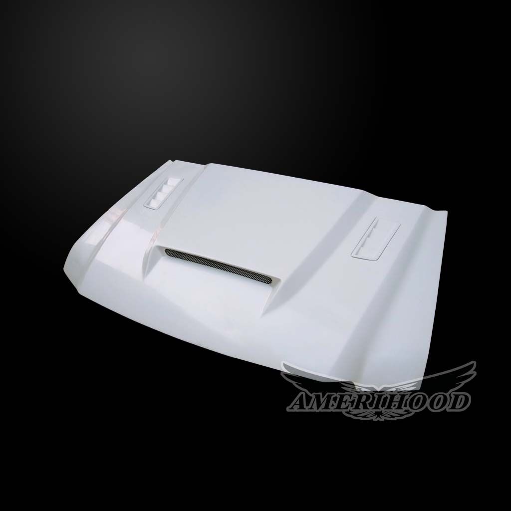 AmeriHood - Ford Excursion 2000-2006 SSK Style Functional Heat Extractor Ram Air Hood
