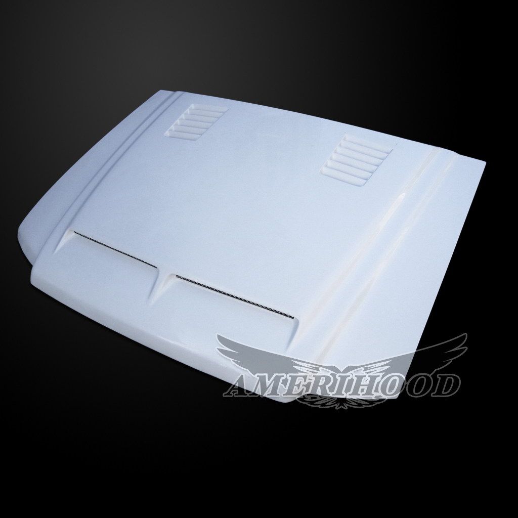 AmeriHood - Ford Sport Trac 2001-2005 Type-E Style Functional Heat Extractor Ram Air Hood