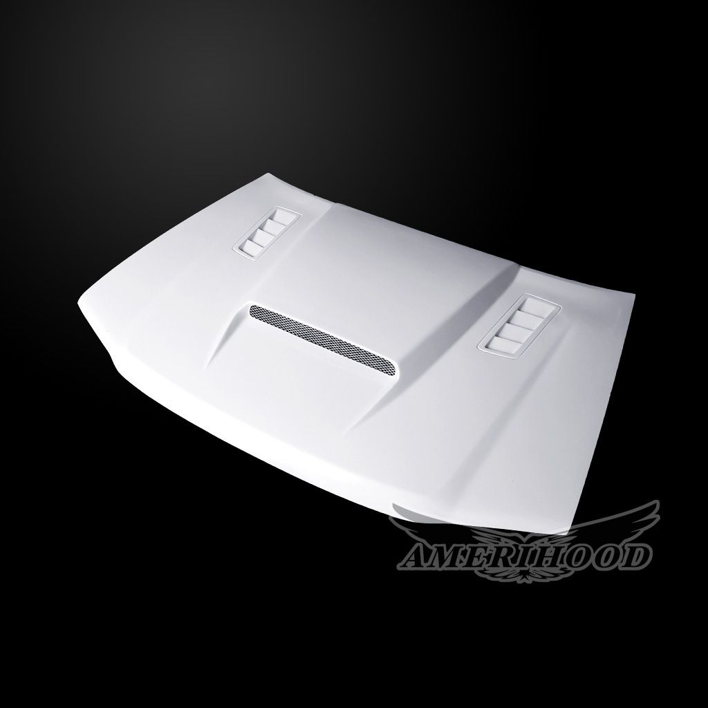 AmeriHood - GMC Canyon 2004-2012 SMS Style Functional Ram Air Hood