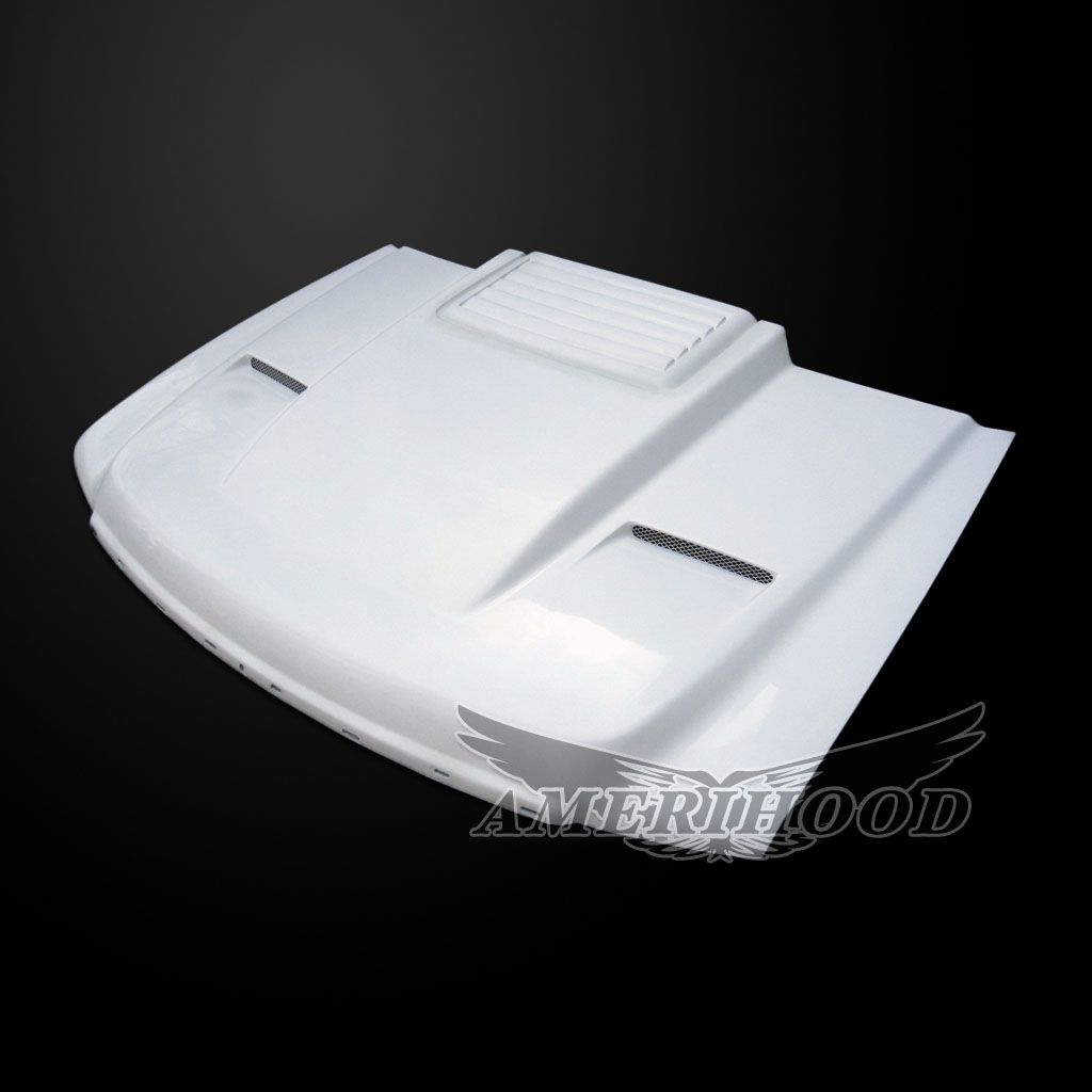 AmeriHood - GMC Sierra 2500HD 2007-2010 Cowl Type-2 Style Functional Ram Air Hood