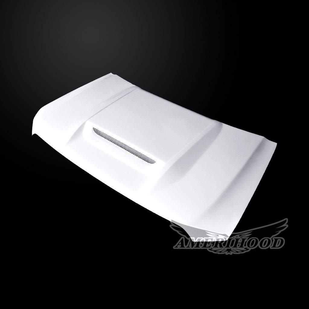 AmeriHood - GMC Sierra 1500 2019-2025 Type-RS Style Functional Ram Air Hood