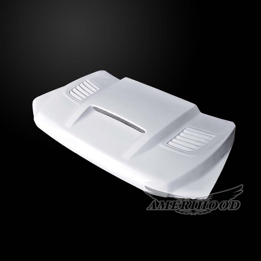 AmeriHood - GMC Sierra 3500 2020-2025 SSK Style Functional Heat Extractor Ram Air Hood (Vehicle Registration Card Required) (Copy)