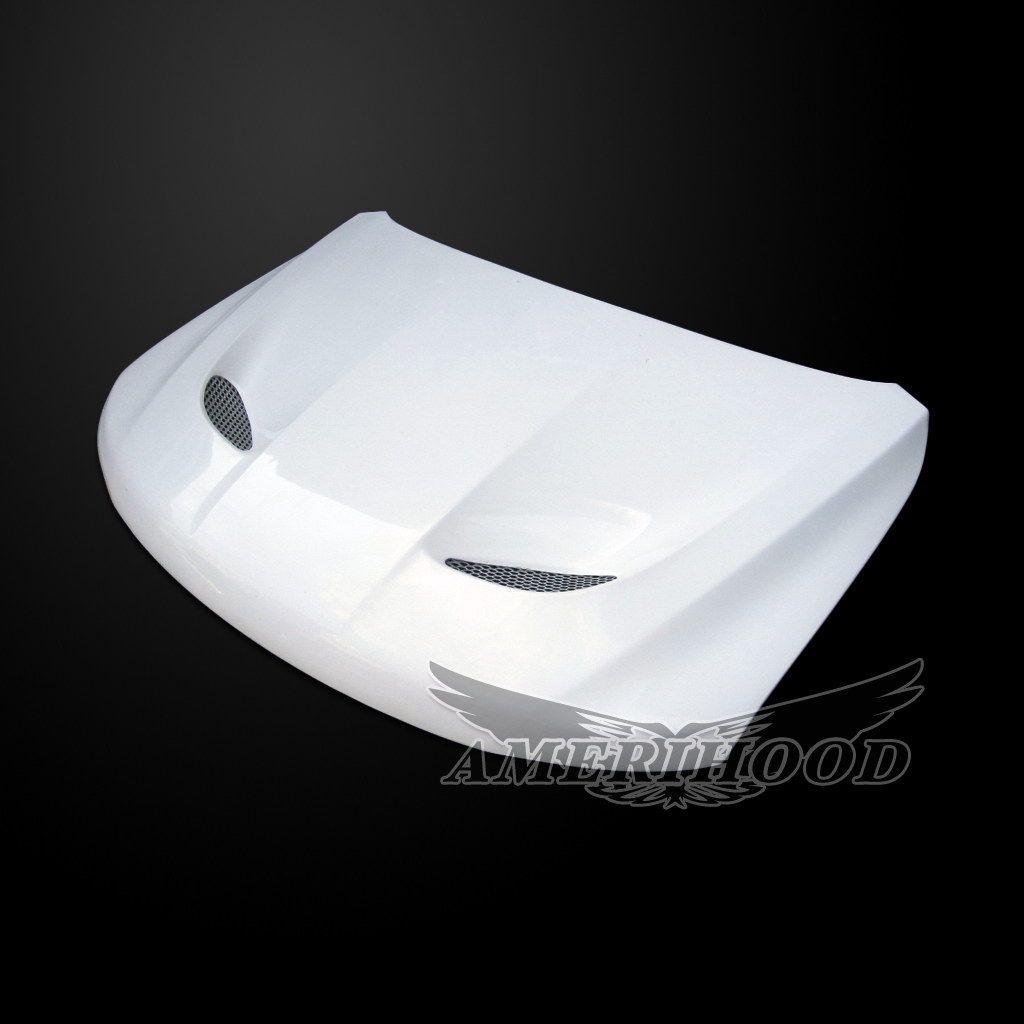AmeriHood - Jeep Grand Cherokee 2011-2021 W/O L Model Type-SRT8 Style Heat Extractor Hood