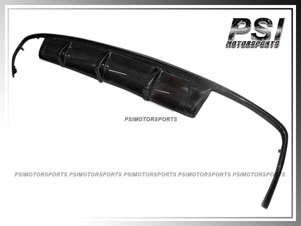 For 2010-2013 Mercedes-Benz W212 with AMG Sport Package & E63AMG Only - V Style Carbon Fiber Rear Diffuser