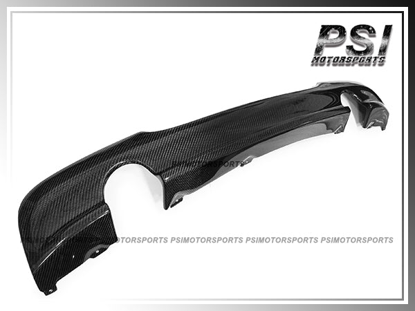 For 2006-2011 BMW E90 M-Sport Only - OE Style Carbon Fiber Rear Diffuser (For Dual Tips)