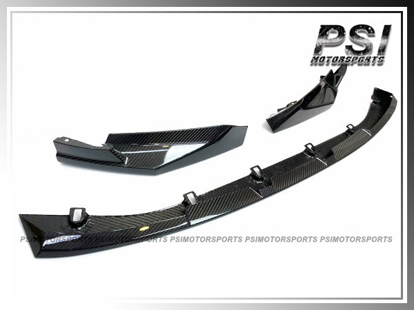 For 2020-2025 BMW G80 M3 & G82 M4 Only - M Performance Style Carbon Fiber Front Lip (3pcs)